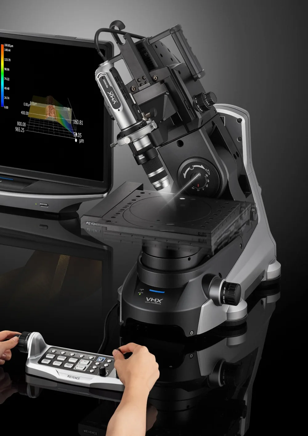 Mikroskop digital KEYENCE VHX-7000 untuk inspeksi permukaan dan metalografi